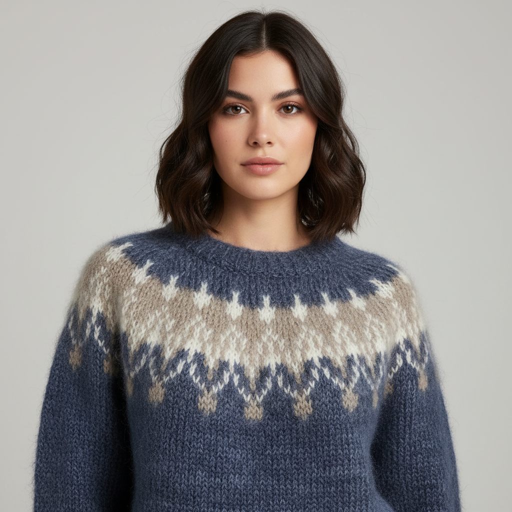 Nancy | Cosy Oversized Fair Isle Womens Knit Jumper