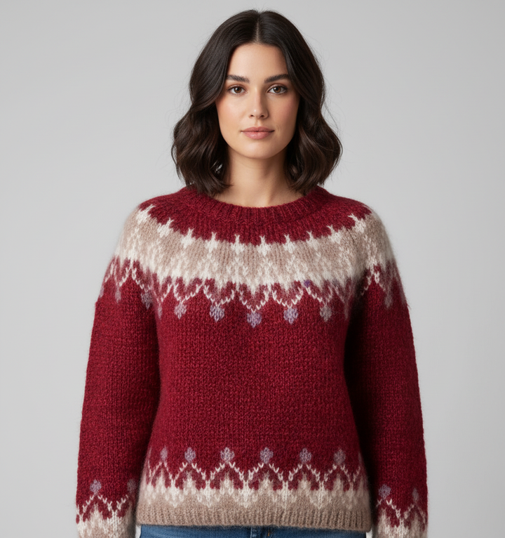 Nancy | Cosy Oversized Fair Isle Womens Knit Jumper
