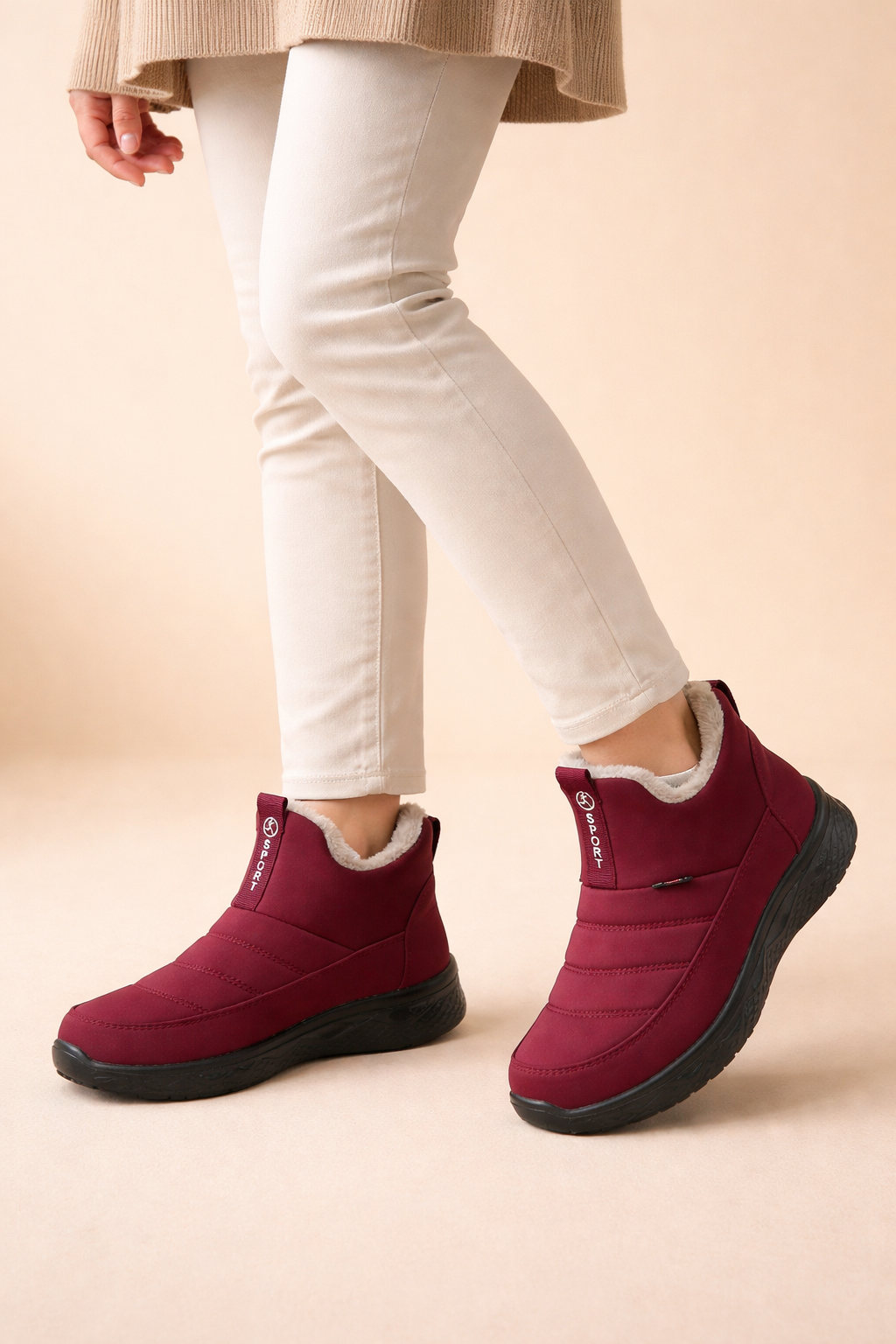 Nova | Graceful Fur-Lined Waterproof Snow Boots