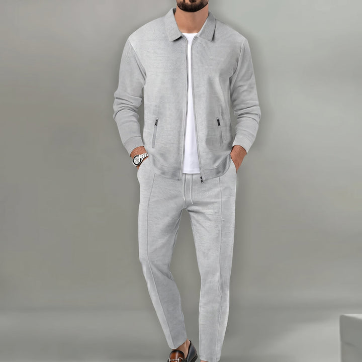 Oliver | Effortless Textured Two-Piece Zip-Up Tracksuit