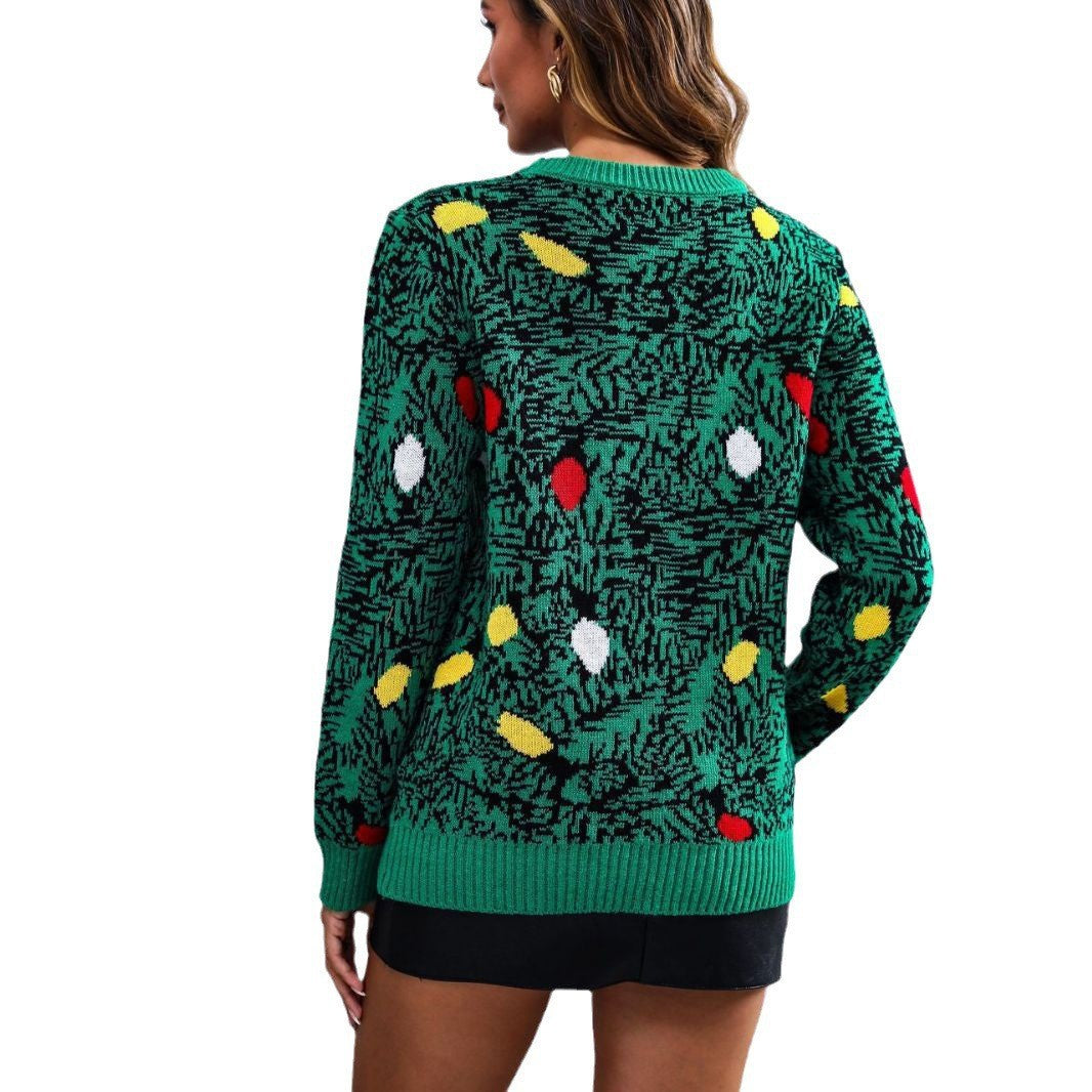 Penelope | Cosy Textured Polka Dot Christmas Jumper