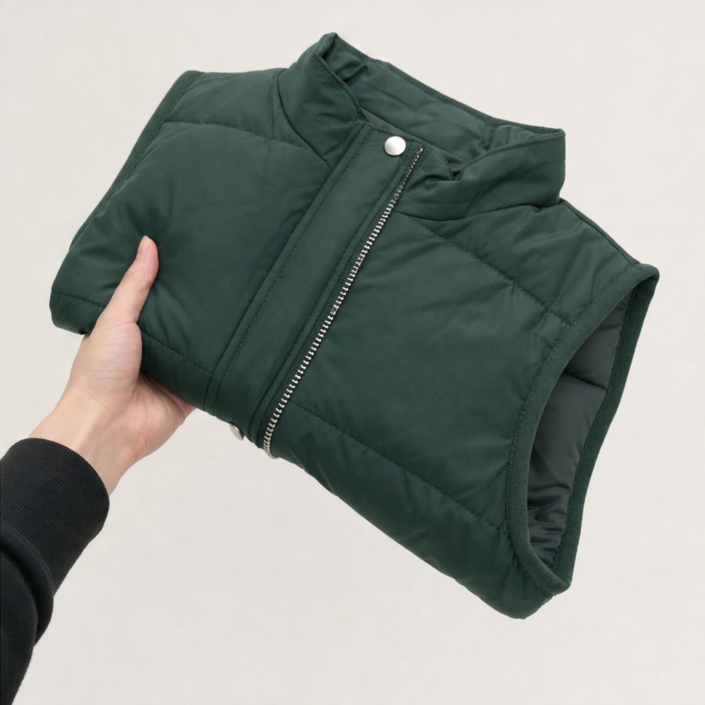 Penelope | Relaxed Wide Leg Tracksuit with Quilted Gilet