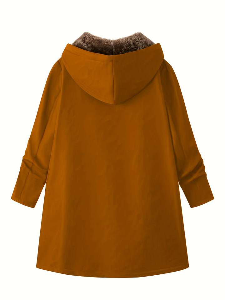 Poppy | Relaxed Longline Hooded Faux Fur Coat