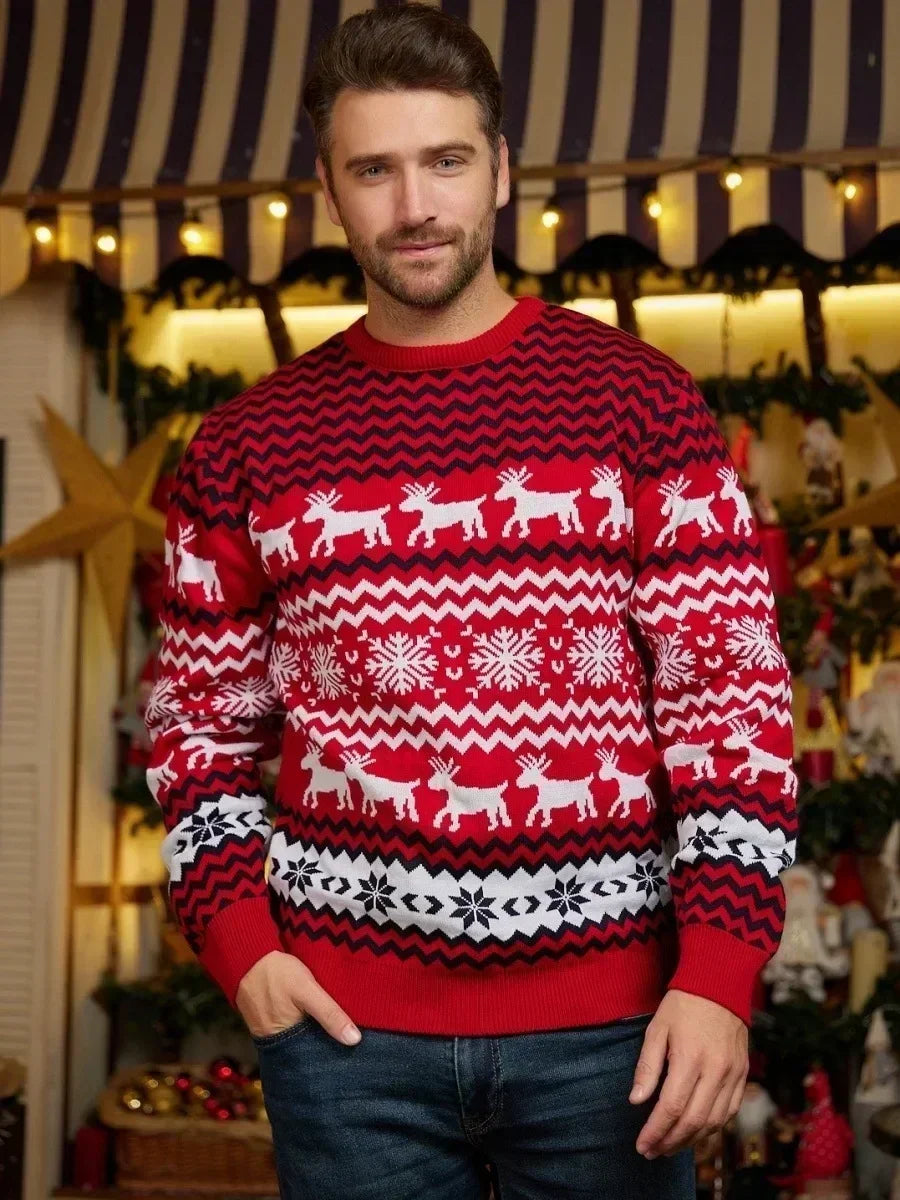 Sienna | Relaxed Nordic Reindeer Christmas Jumper
