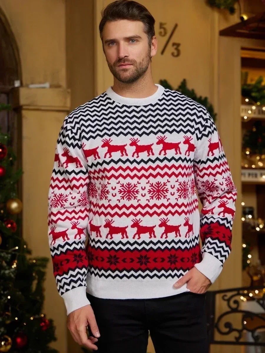 Sienna | Relaxed Nordic Reindeer Christmas Jumper