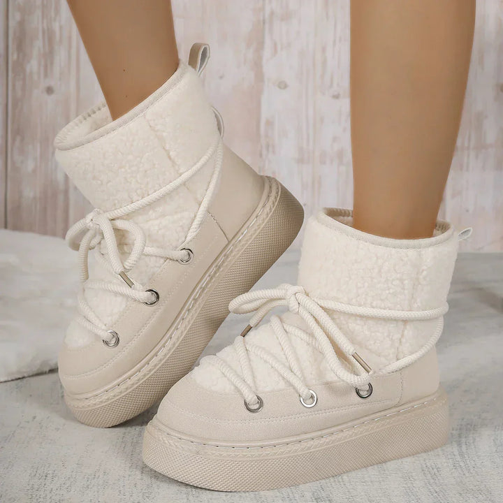 Sofia | Stylish Lace Up Ankle Winter Boots
