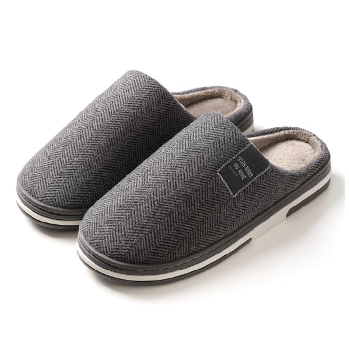 Sonny | Classic Herringbone Knit House Slippers
