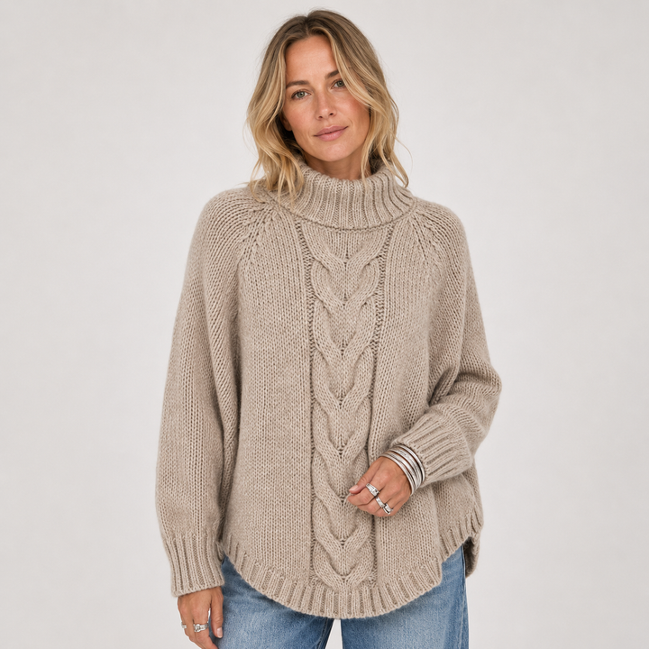 Sophia | Refined Roll Neck Womens Knit Jumper