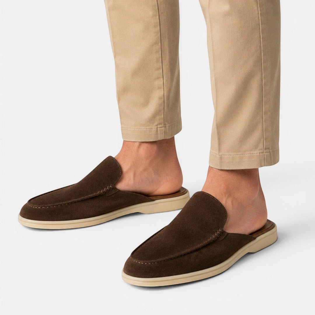Theo | Polished Slip-On Mule Slippers