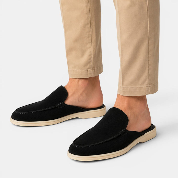 Theo | Polished Slip-On Mule Slippers