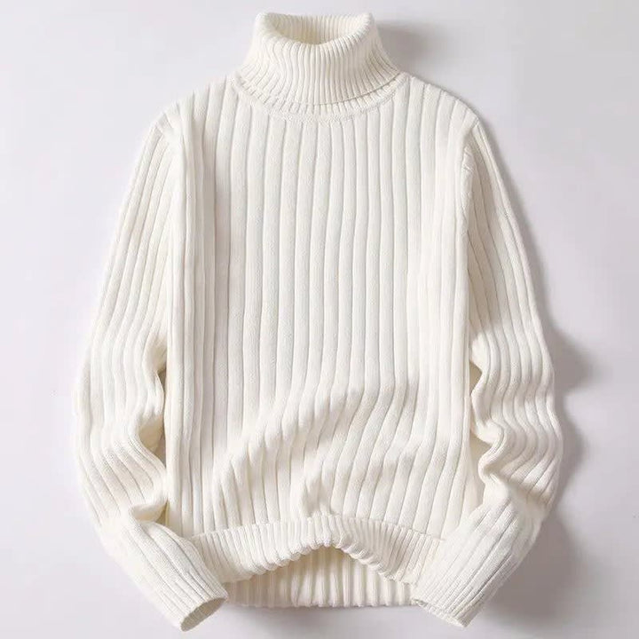 Theodore | Graceful Ribbed Turtleneck Knit Sweater